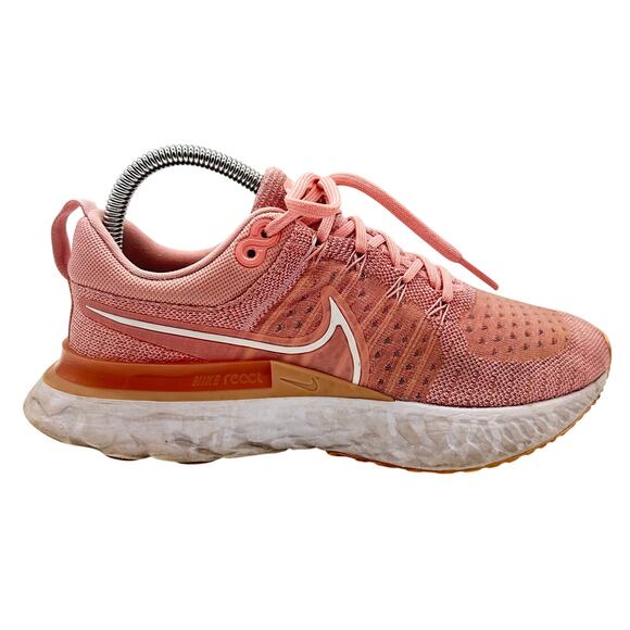 Nike React Infinity Run Flyknit 2 Sneaker Shoes Pink Glaze Women's‎ Size US 7.5 - Picture 1 of 8